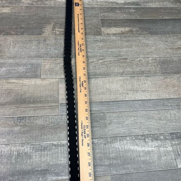 Vintage metal silver tone  square stacked   stretchy - Picture 7 of 7